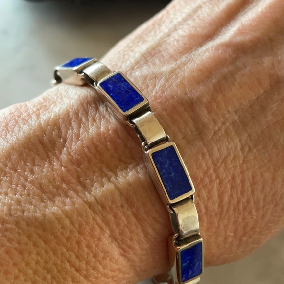 Christin Wolf Lapis Link Vintage Bracelet - Picture 3 of 15